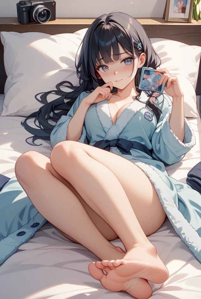Girl relaxing at home