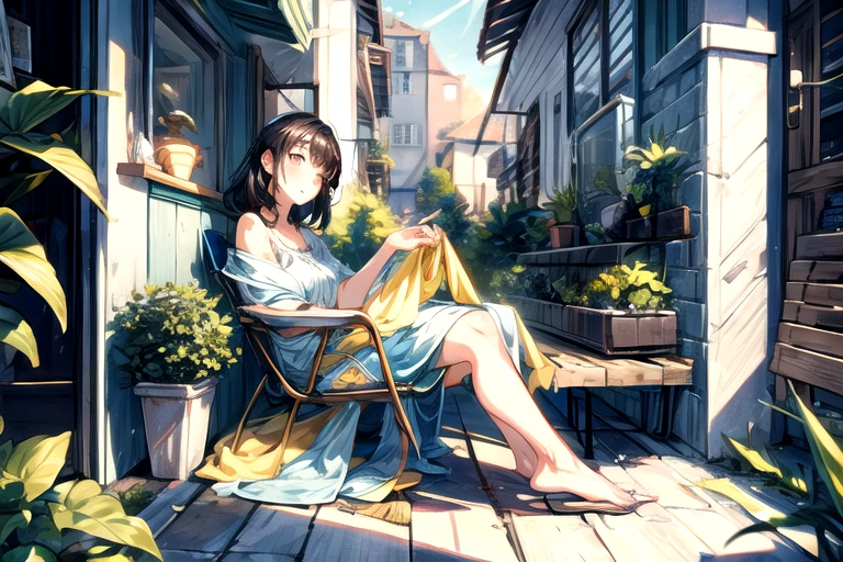 girl playing soap