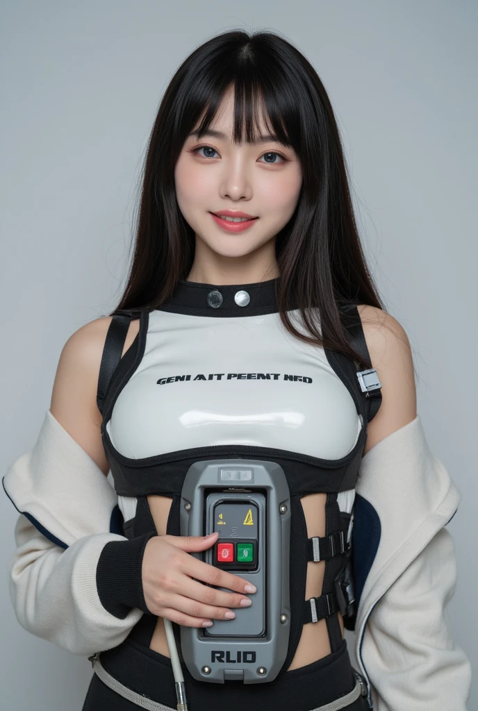 Retro Photography,((The style of Japanese films in the 1990s)), (Extreme details ,Original Photography, best quality), (Exquisite light and shadow, Very dramatic picture, Movie lens effects),((Reality:1.3)),Photo texture,1 young woman,bond girl,beautiful face,Robot arm,long hair,wearing a camisole,((Wear a miniskirt:1.1)),Perfect body,Very huge cleavage,Mechanical Parts,Cyberpunk style,Beautiful long legs,High heel,Authentic background