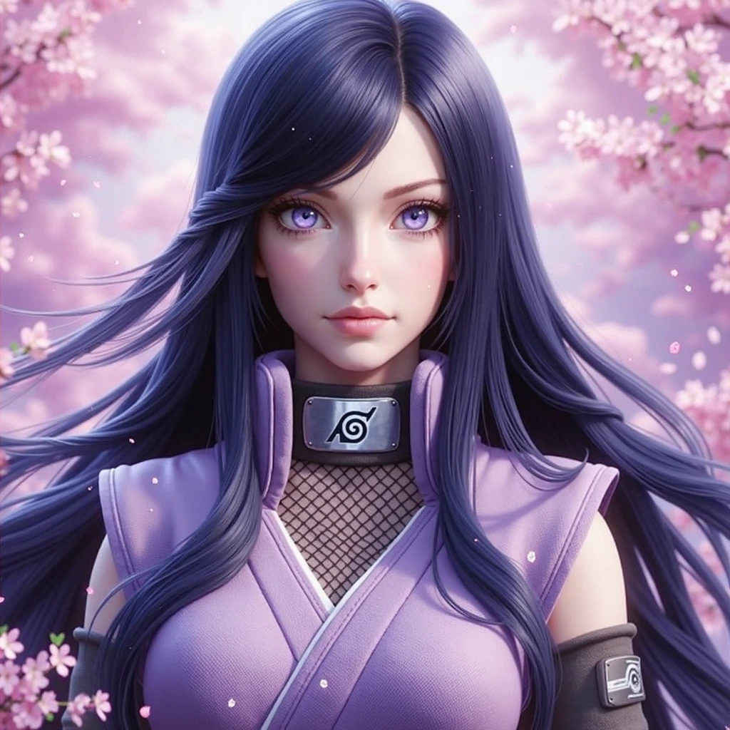 focused upper body, 1 girl, hinata character, naruto anime, big breast, charming purple eyes, japanese background, Colorful beautiful girl: long dark purple hair, oil painting, nice perfect face with soft skinice perfect face, intricate detail, splash screen, 8k resolution, masterpiece, artstation digital painting smooth, 8k resolution photorealistic masterpiece, professional photography, natural lighting, volumetric lighting maximalist photoillustration: by marton bobzert