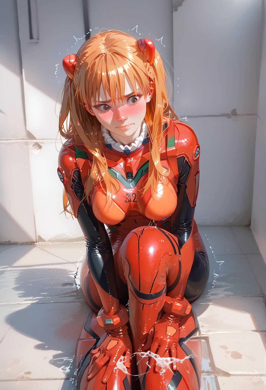 score_9,score_8_up,score_7_up,score_9,score_8_up,score_8,ultra detailed,beautiful face,beautiful hands,detailed background,detailed face,4k,HD,8k,highres,antialiasing,detailed,Asuka, Asuka Langley Soryu, ,1girl,solo,looking at viewer,ginger hair,medium breasts,blue eyes,ahe gao, ahe gao expression, eyes rolling back, tongue out, cum dripping from tongue, blushing, bodysuit, pilot suit, plugsuit, red bodysuit, interface headset,covered navel,cowboy shot,bathroom, dirty bathroom, dingy bathroom, gloryholes on walls, gloryhole bathroom, gloryhole room, bathrom background, gloryhole background, 2 glory holes, inflatable body, inflatable skin, latex skin, shiny skin, rubber skin, plastic skin, inflatable hair, plastic hair, shiny hair, rubber hair, latex hair, futanari, horse cock futanari, horsecock, cum dripping from tip of cock, latex cock, puddle of cum at feet, whole character in view, horse cocks coming out of gloreholes, hands on horsecocks from glory holes, 3d style, blender style, source film maker style, sfm style, sfm, blender, blender 3d, sfm 3d, 3d style, platform heels, extra-tall platform heels, platform footwear, bimbo platform heels, squatting, dildo squatting, cumming, ejaculating, orgasming, red lipstick