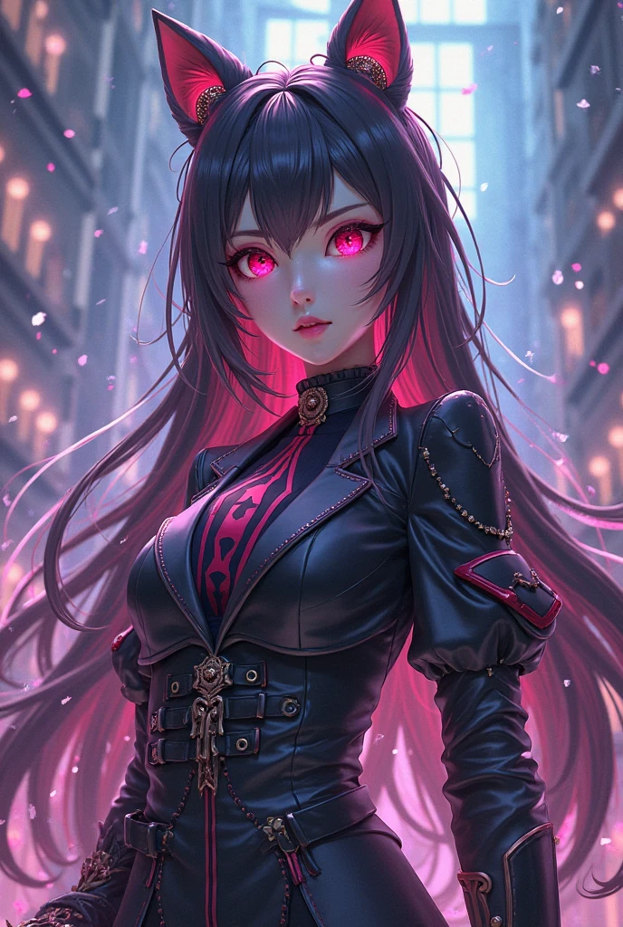 glowing red eyes