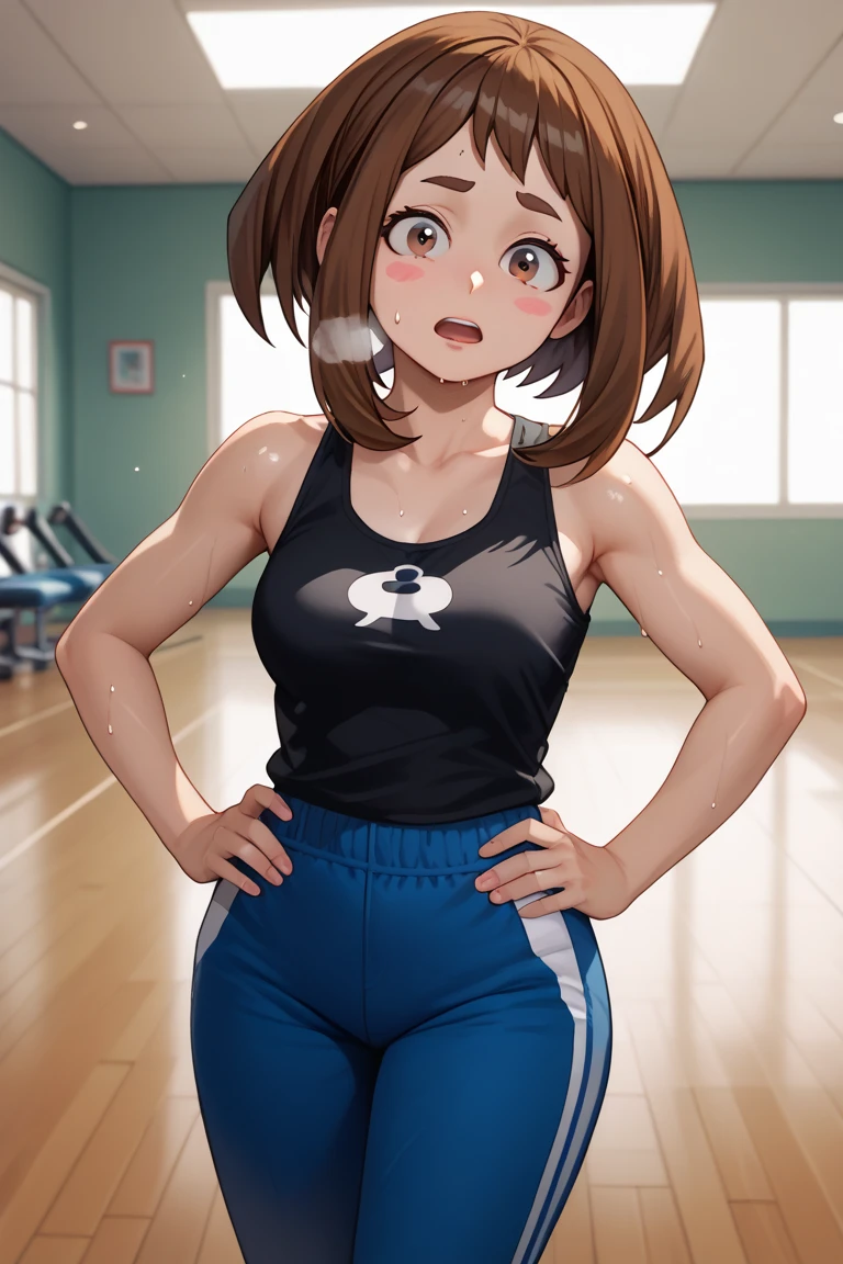 (((shot, solo woman, 1 woman))) Photo of a malay female with flat chest (((standing ))) in front of (classroom)20yo,, skinny, busty body, short body, faired skin, dimples, light, detailed face, embarrassed face, ((looking sad, closed eyes, crying)), (tears, clenching teeth), ((arms behind head))Perfect breasts, small breast, tiny breasts, flat breast, natural breasts, A cup, big hips, big ass, thick thighs, (((short wavy hair))), (((teddy bear motif sports bra, teddy bear motif cotton panties))), (sweat)