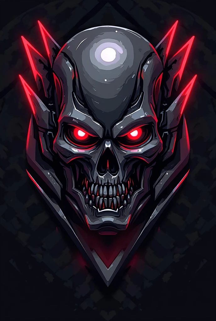 8k, extremely carved, cinema lighting, an angry skull with red eyes, (head only)