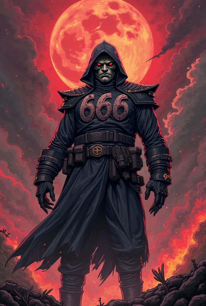 genreate image of devil type jatin inside chest and big highlighted JATIN in image and sword in hands in air and lightung effects jatin in bug word and human devil