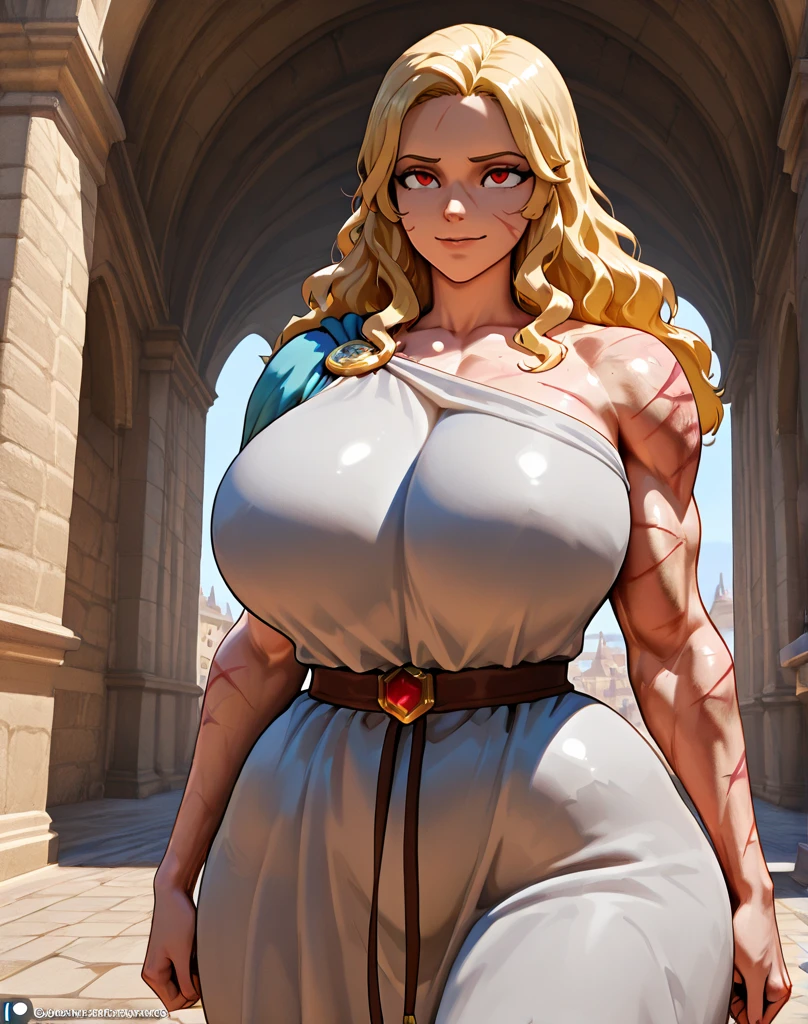(best quality,4k,8k,highres,masterpiece:1.2),ultra-detailed,(realistic,photorealistic,photo-realistic:1.37), wrc style, beautiful woman, gigantic tits, blond, sitting, royal outfit, royal chamber, medieval setting, detailed eyes, detailed lips, regal expression, castle background, soft lighting, vibrant colors