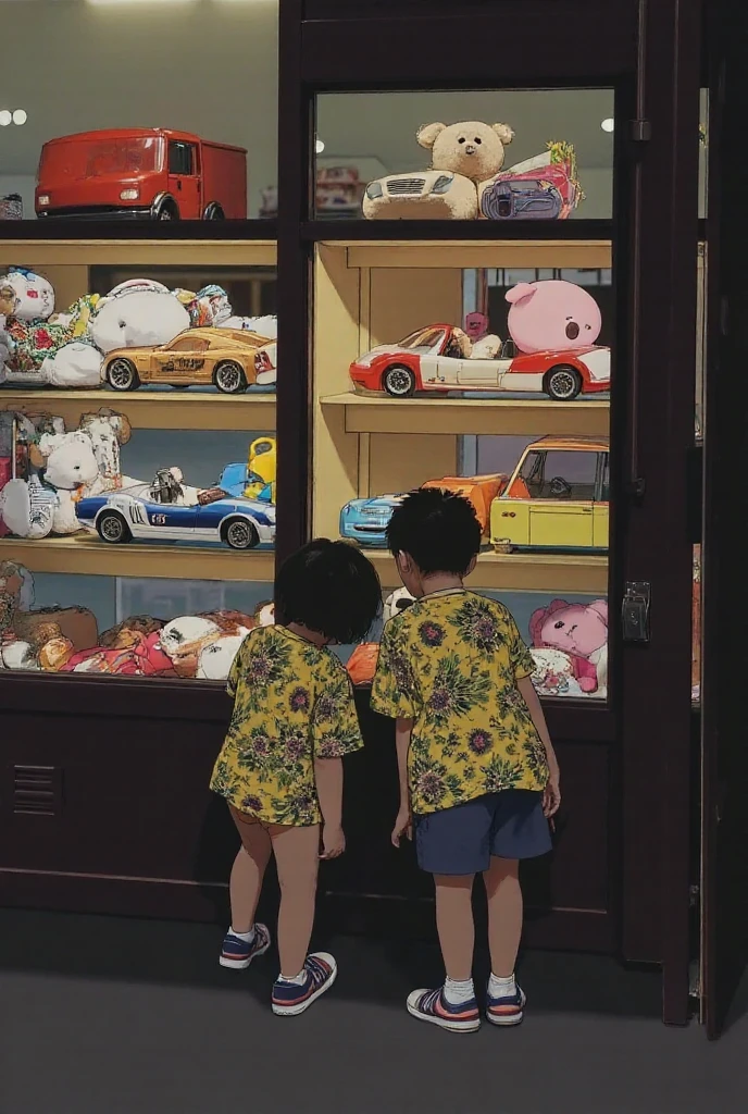 When you go to a toy store, you will go to see toy cars,Lots of nice toy cars,The little boy looked at the toy car on the shelf with a longing expression and picked out the toy car