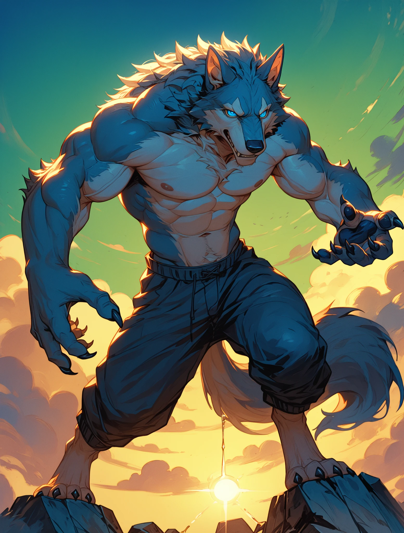 very strong werewolf football style