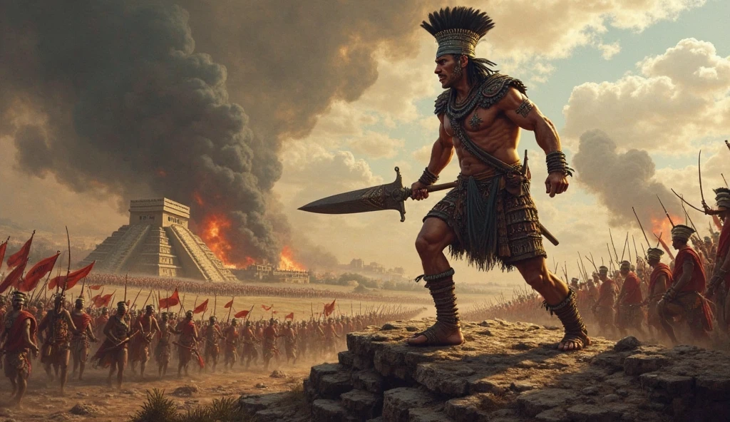 indian muscular warrior killed seven
soldiers of the British forces using his sword and shield moment their swords were seen flashing in the setting sun; but, in the combat,his shield having been rendered nearly useless by the loss of its corded handle, and he could only grasp the two rings to which the latter had been attached."