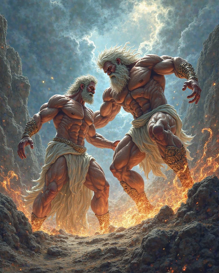 a man running white kitnap a woman, painted of rugged zeus and queen hera, masculine, mature, full body, muscular, hairy torso, fantasy, intricate, elegant, highly detailed, digital painting, artstation, concept art, smooth, sharp focus, illustration, art by gaston bussiere and alphonse mucha, almost naked, slim body, god body,