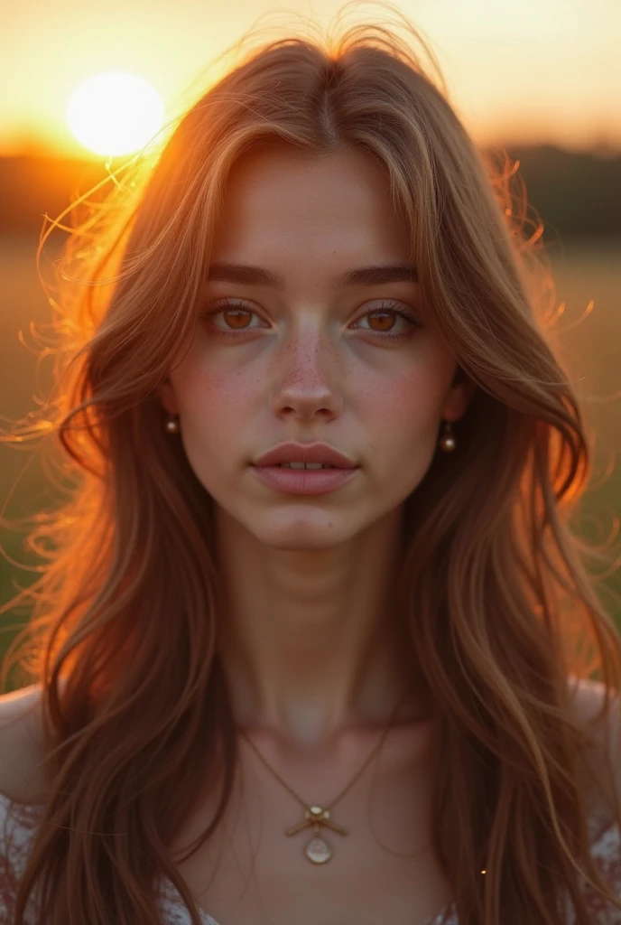 photo realistic, best quality, super detailed, la magnifique sophie mudd photo de selfie, Haut du corps, bare, wear a tank top, cool, (sun set), mountains, nature in real life, (joyeux, blissful), sleeping bag, fluttering hair, forest, rock, river, Wood, Smoke, ciel clair, analog style, vue du spectateur, Texture de la peau, grain de film, toe, Ultra haute résolution, best shadow, BRUT, LUT Instagram