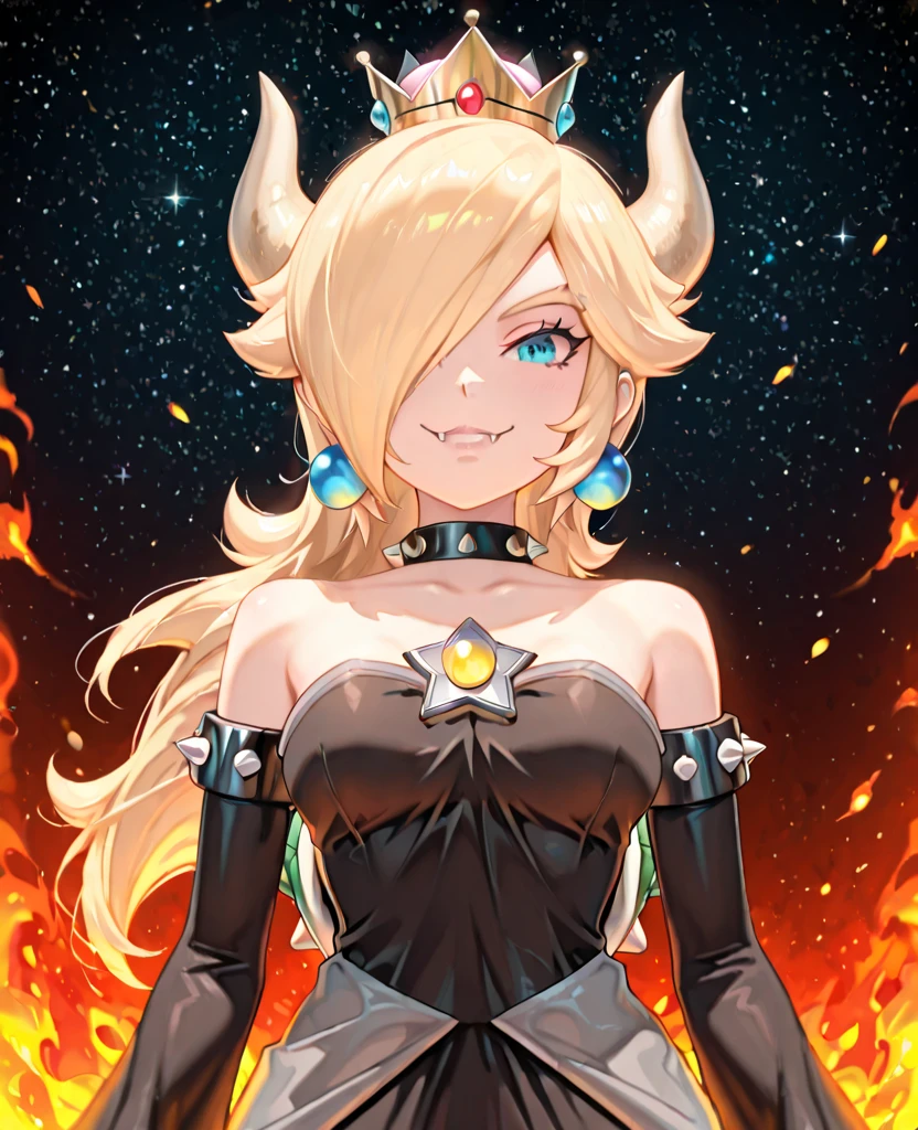 ((high detailed, best quality, 4k, masterpiece, hd:1.3)), ((best quality)), (((HD))), (((8k))), (ultraDH), (ultra HD), Princess Daisy, blue eyes, BREAK blue eyes, seductive, attractive, smooth anime cg art, 36C breasts, long legs, vivid colors, detailed digital art, slim body, perfect skin, dark blonde hair, long hair, blonde hair, blonde hair, BREAK crown, cleavage, 36C cleavage, looking at viewer, BREAK looking at viewer, extremely detailed face, red santa suit, red santa claus suit, santa claus suit, earrings, gem, dark black makeup lips, dark gothic eyeshadows, dark eyeshadows, black eyeshadows, black sexy lips, black lips, (dark:1.2), dark lips, very dark lips, (perfect hands, perfect anatomy), black makeup, black medium lips, black thick lips, detailed fingers, five fingers per hand, 5 fingers, (1 girl), detailed lips, detailed black lips, black painted lips, gothic painted lips, BREAK night, night sky, (breast focus), (arms outstreched:1.2), (from above:1.1), (breasts out:1.3), (off shoulder:1.1), (white horns), (bra), inside a lava castle, she inside a sea of lava, she bathing in lava, 