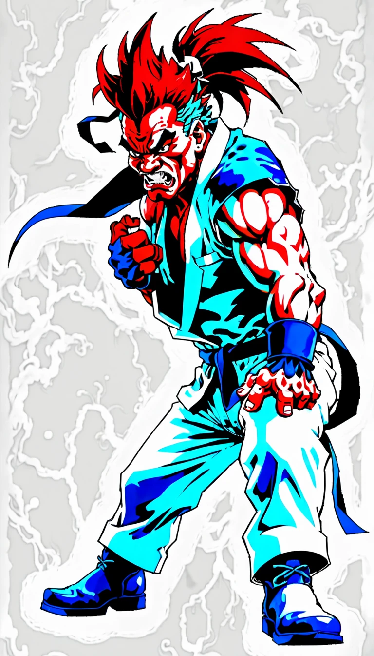 wolverine by mark chomik, inspired by Urakusai Nagahide, inspired by Kanō Hōgai, inspired by katsuya terada, striking detailed artstyle, jean-sebastien rossbach, greg tocchini, katsuhiro otomo style, great digital art with details, laurie greasley and james jean, symmetry!! portrait of akuma