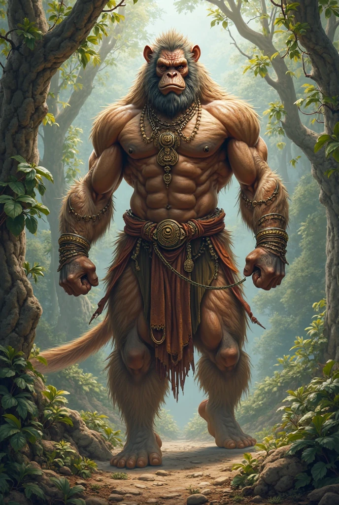 A man with four face
One face is lion
One face is Ox
One face is eagle
Hand and body is human
straight legs with hooves