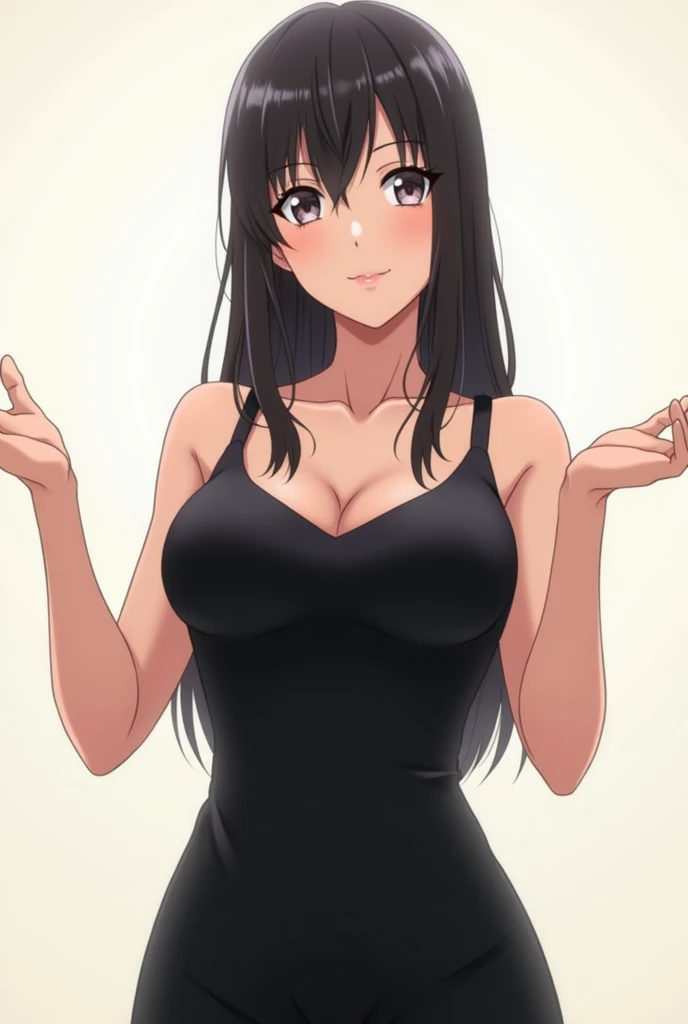 score_9, score_8_up, score_8, rating_questionable, 1girl, large breasts, casual clothes, looking at viewer, smile,