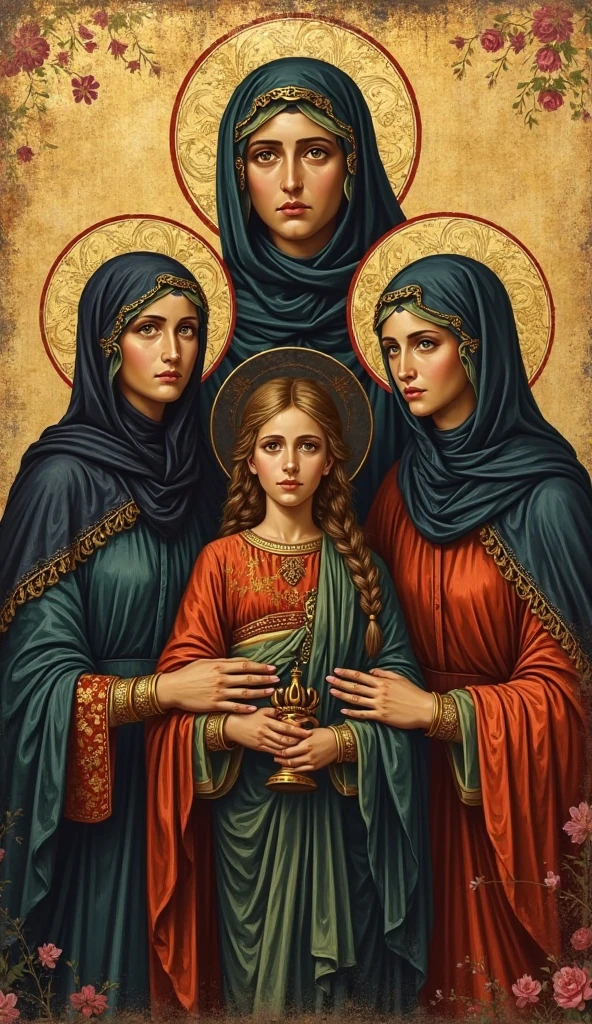 Of 4 saints 3 women and one man