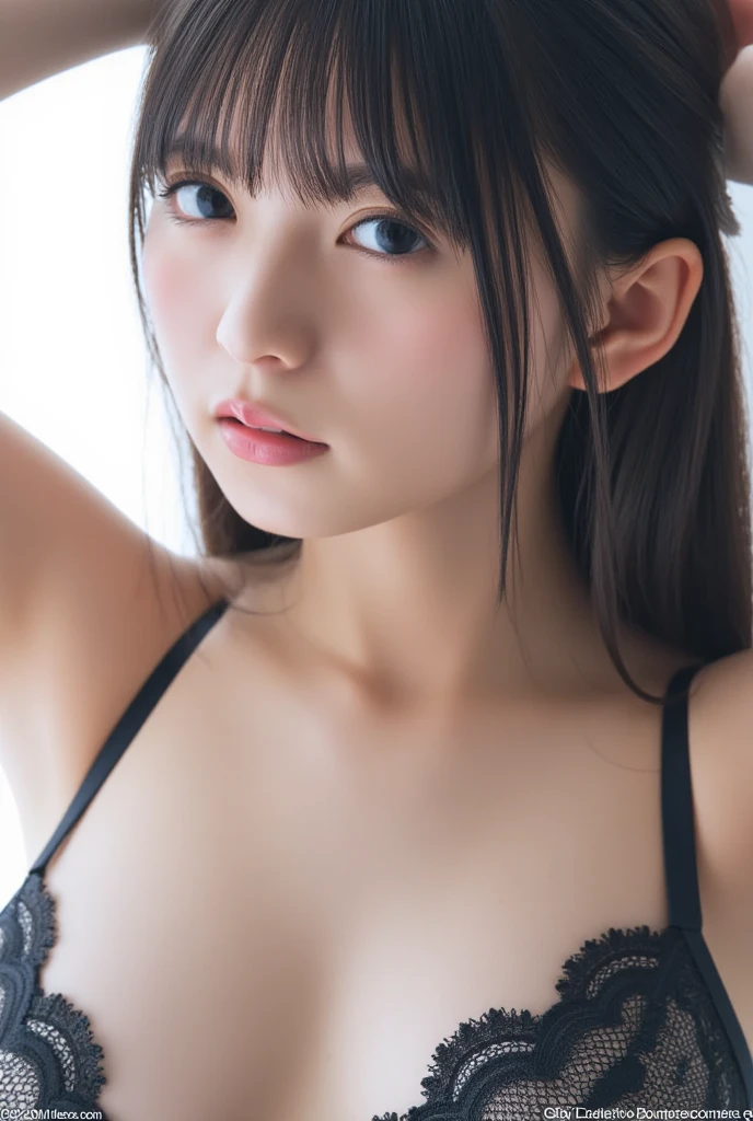 First-person view、close distance、甘い笑face、The girl takes off her clean clothes、The act of satisfying pleasure during caressing、Beautiful Japanese girl in full body close up、Black Hair、Medium straight、Hairstyle、小face、dark blue pupils、Thin lips、White skin、小faceで美しく均整のとれた体、Wet genitals、Being caressed、Choker on neck、Sexual movements are fully visible、Girl&#39;s Body、First-person viewの瞬間、Girl is seductively wet、The girl is showing her legs、Clean Style and Wet Sheets、さらに美しいWhite skin、Half naked、face、Emotions are happy