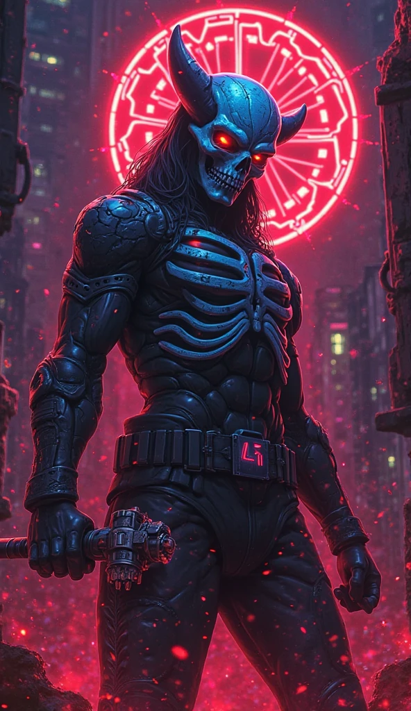 VtmArt, painting of a feral looking man with glowing eyes and claws in the middle of a scrapyard at night, <lora:VtmArt:1.3>, (masterpiece:1.3), dark night