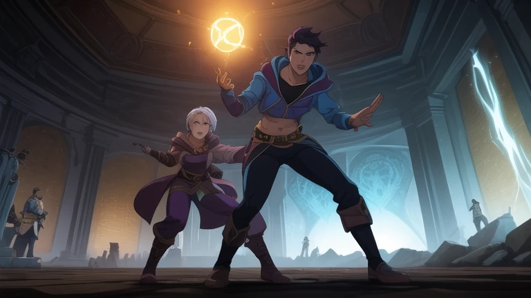 Zain explained to Sami that this world was in chaos due to a conflict between the jinn.. There was an evil jinn who was plotting to take over the world using ancient magic.. Sami, who had no idea about magic, found himself entangled in a mission to save this world..