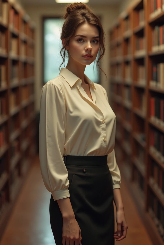 A young woman completing her master&#39;s degree  