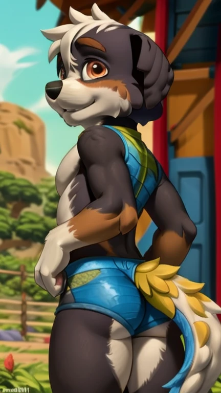 ((by zackary911)), ((zackary911)), ((Wile e. Coyote)), ((Coyote)), anthro, femboy, ((butt view)), ((Bending over a barrel)), solo, ((very detailed butt)), ((very detailed tail)), very detailed, ((very detailed fur texture)), ((smug expression)), ((shed)), ((very detailed clothing)), ((fangs)), ((very detailed balls)), ((very detailed paws)), ((very detailed legs)), ((very well drawn paws)), ((very well drawn legs)), ((jockstrap)), ((Looney Tunes)), ((soft lighting)), ((smooth details)), ((cartoon style))