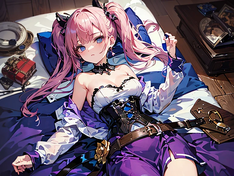 Browsing Caution,Klein Lake,hair ornaments,Long Hair,ponytail,ウェーブhair ornaments,Pink Hair,one piece,Long dress,Long sleeve,White sleeves,Frilled frilly skirt,Ruffle sleeves,detached sleeves,shoulder,masterpiece,Highest quality,High resolution,shy,blush,Rest your mind,Weaknesses,(Wet:1.5),is open, slave,sexerapy,rape,rapekold,oper behavior,My body is shaking,Disgust,joy,I feel it,Heart symbol