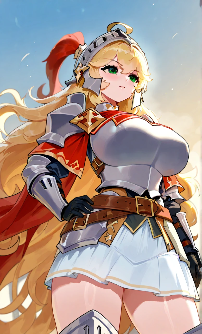 perfect anatomy, 1girl, solo, ViraGB, long hair, ponytail, makeup, lipstick, red lipstick, Hot girl, baddie, staring, glaring, bad attitude, mean girl, dare, angry, hate, crazy, smoking, sensual, attractive, masterpiece, best quality, highly detailed, fantasy , a anime girls in armored dress holding a sword
posing for a picture, evil smile, smile, open mouth, breastplate with open cleavage, cleavage, warrior
outfit, ecchi anime style, anime girls, ecchi style, (nsfw) not safe for work, ecchi, digital anime art!!, in
anime style, official artwork, visual novel cg, beautiful anime girl, anime style 4 k , loincloth, exposed
belly, exposed navel, exposed midriff, exposed lower belly, pencil skirt armored, castle,inside castle,
navel piercing