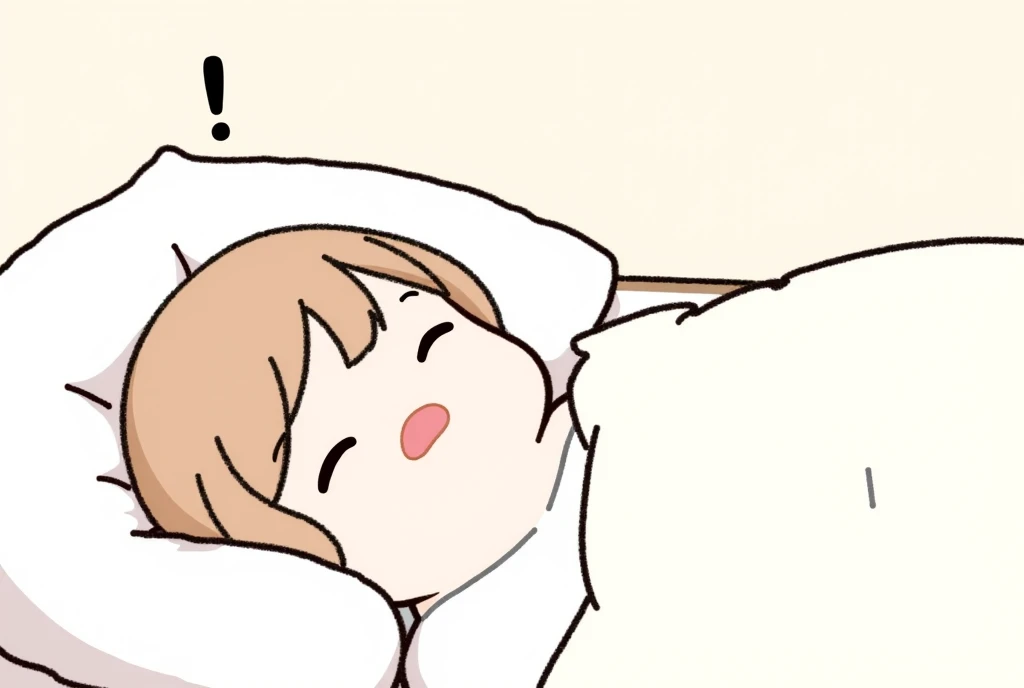 a chibi emoji of an shy anime girl with reddish brown long hair fishtail style, blue eyes,sharp jawline, shy , hiding under the covers , in bed , wrapped up in a blanket