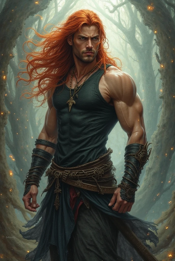 An award winning photography portrait of a halloween ginger male, blood hair, web, surreal decorated skin, masculine, pumpkins in the background, castle, full body in motion, defined body, full body, stunning realistic, mist, raw photograph, defined body,maximalism, octane render, unreal, 8k, depth of field, bokeh, black ink, 8k, hyperreal, 50mm, kodak portra 400, photograph by Martin Schoeller, Natural Light, natural skin, real skin texture, feet fetish