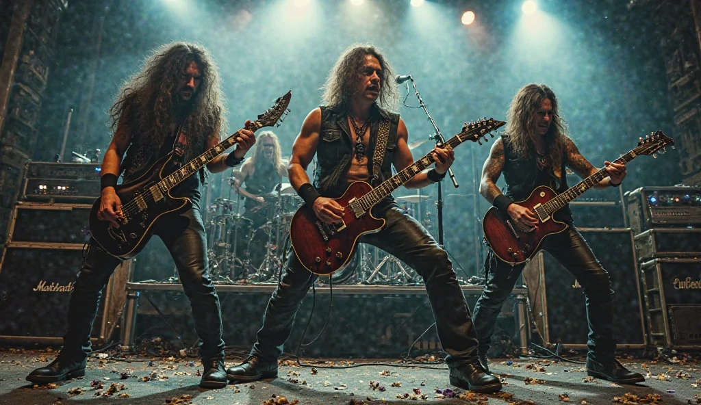 a group of men standing next to each other in front of a red background, Metallica, sol ofuscante, luz esquerda, donzela, Megadeth, Donzela de Ferro, Borda a Borda, mestre de fantoches, Foto promocional da banda de rock pesado, desconhecido, Caparison, red lighting on their faces, bigorna, drew struzan tomasz alen kopera, estrela do rock, menacing