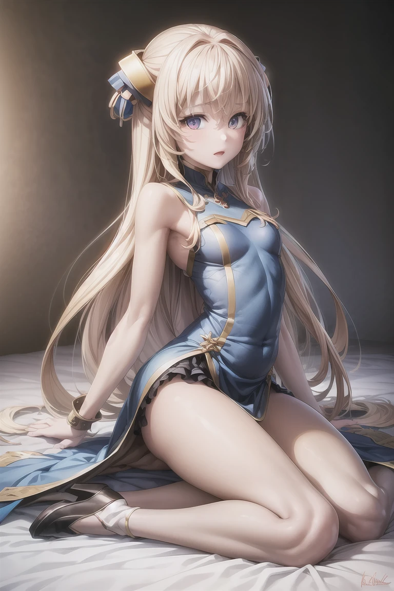 masterpiece,Highest quality,Very detailed,beautiful girl, teenager,Long straight blonde hair,Beautiful and detailed eyes,skinny,Small breasts, full body,Dynamic,Completely naked,Competition Pool,Large crowd