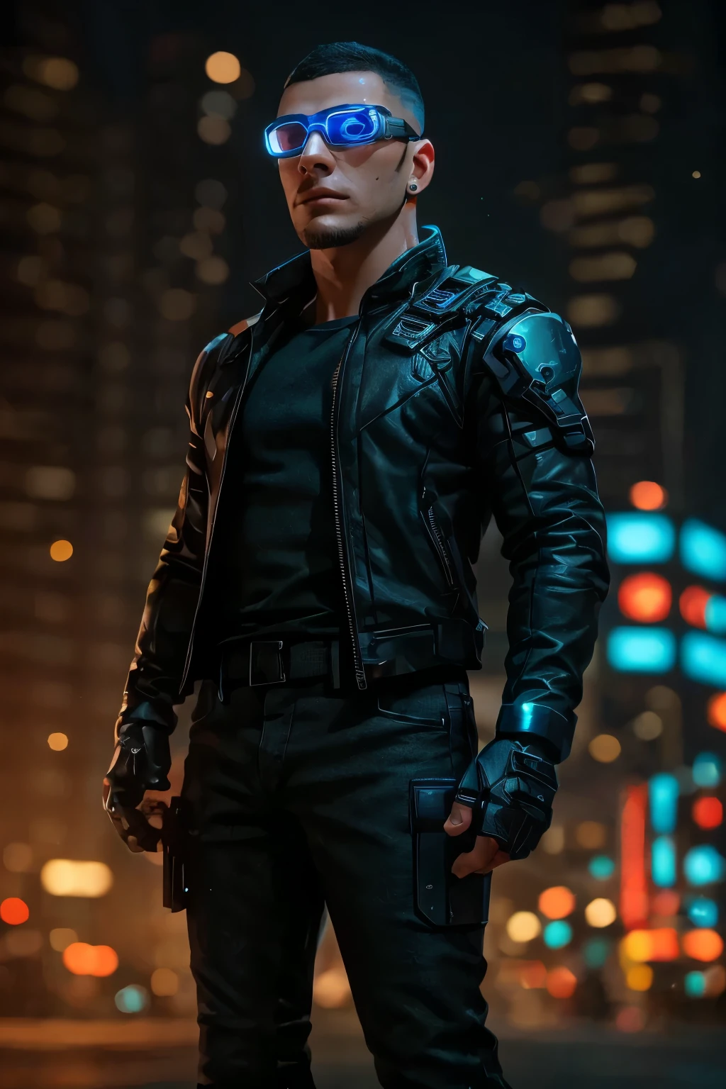 a robot male, to take realistic photos, detailed computer traitor Portrait, mechanical body parts, glowing blue circuit, intense gaze , Dramatic lighting, emotional phototo take realistic photos,detailed,computer traitor,robot male,mechanical body parts,glowing blue circuit, intense gaze ,Dramatic lighting,emotional,high resolution,4K,[Hall,UHD,Studio Lights,ultra-fine painting,Sharp Focus,physics-based rendering,Extreme Detail,professional,Vibrant Color, Bokeh ,Portrait