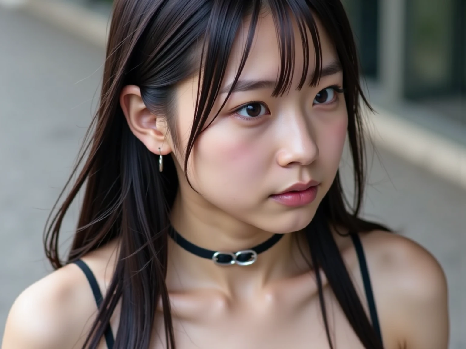 nsfw,RAW Photos, 8K, (Highest quality), Realistic, (live-action, Intricate details), (Natural skin texture, Detailed skin, Hyperrealism, Sharpness),Japanese girl,Oily skin,(18-year-old female),((Glaring at the camera)),(Japanese women),(Tabletop:1.2, Highest quality:1.2),Japanese women,Flat bangs,Medium chest, Crouching posture,Squat with your feet apart,Show off your crotch,Beautiful Eyes,Detailed face,High quality eyes,Keep your eyes clearly focused,Nose and mouth,Face Focus,Super Face close-up gentle and charming Chinese beautiful woman, Delicate and sexy collarbone,Small Nose, Focus on the face, Face close-up, Ultra-high resolution, Very detailed, Full body photo, Ultra-thin and transparent,Fresh and delicious, And see through,Straight long hair,Shaggy,Ahegao,Black Hair,Japanese women,Flat bangs,18-year-old schoolgirl,Embarrassed face,shame,Blushing, ((Sailor suit, uniform, skirt, Leather Collar)),((Sit on a chair)),((Blonde,Shaggy)),((Collar with leash)),((Panties)),((classroom)),(Natural skin texture),bondage, Bondage, Bondage, transformation, Constraints, bound, Tied up, Constraintsされた腕, Constraintsされた手, 完全にConstraintsされた, Constraintsされた身体, bound with chains, bound hands, Blushing, Bondage outfit, Bondage,