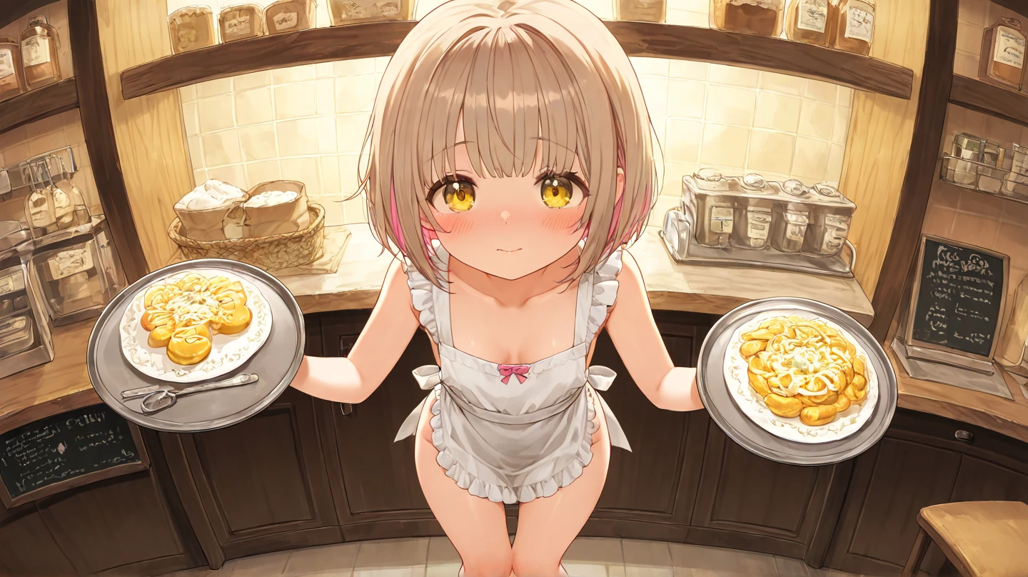A cute girl around  with shoulder-length honey blonde hair.