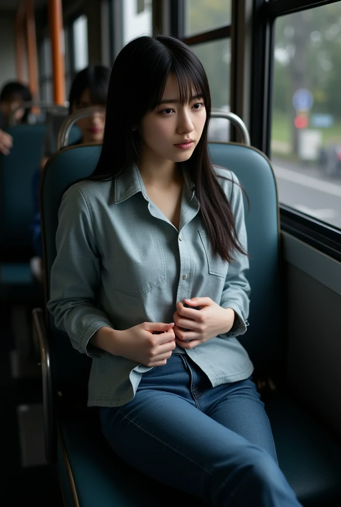 best quality,masterpiece, 8k, highres, ultra detailed,ultra realistic, RAW photo, japanese girl, detailed face, detailed skin, detailed eyes,sexy,sleep , closed eyes,spread legs,in the train, sitting, lowleg skirt
