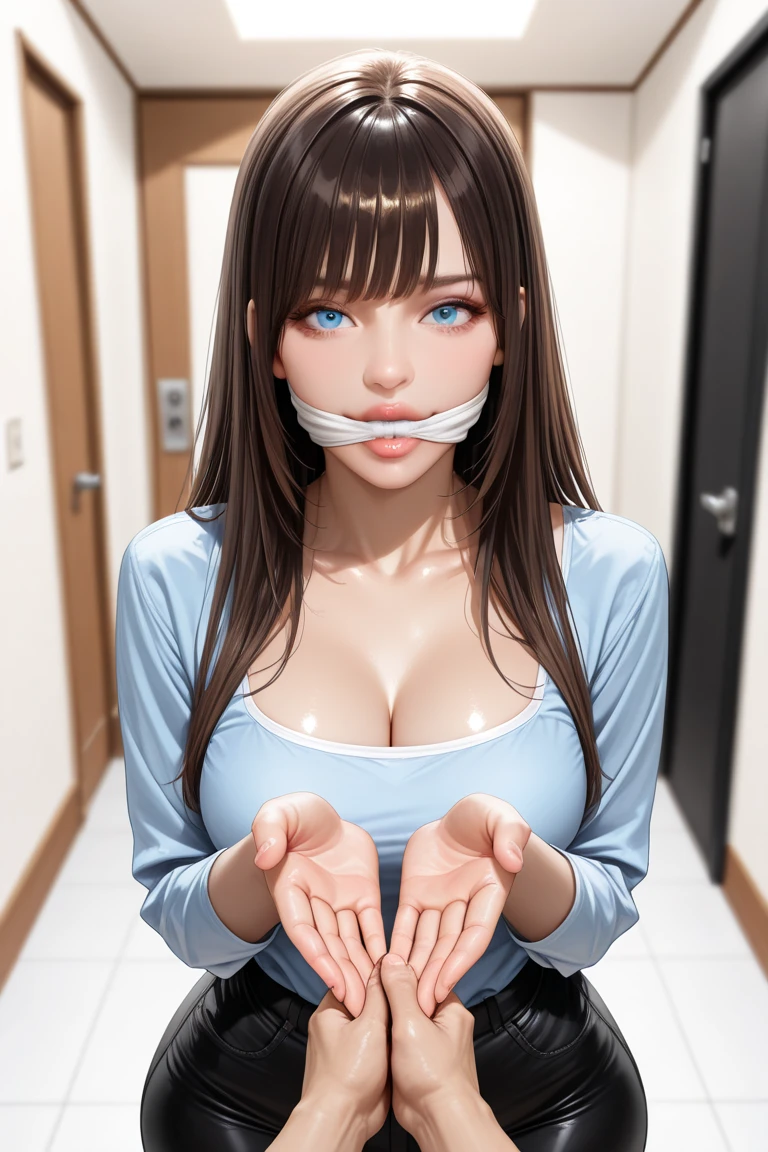masterpiece、top-quality、detaile、1girl in、(a blond)、(a beauty girl)、cute little、(verd s eyes)、(Eye lashes)、(huge-breasted)、(cleavage of the breast)、(white shirt:1.2)、(Open Shirt)、sitting in the couch、abajour、window、natta、Delicate interior design、srestrained, Yor, Wet, perspiring, Torogao, ???????, sad, Crying, nose blush, Shy,お漏らし、excessive cum in、Trembling girl ,Motion lines of the tremor effect ,Sweat,steam, expressions、Secure the vibrator to the genitals with a rope,、Inserting causes a large vibration.、((fun toy masturbation、Genital Vibrator))