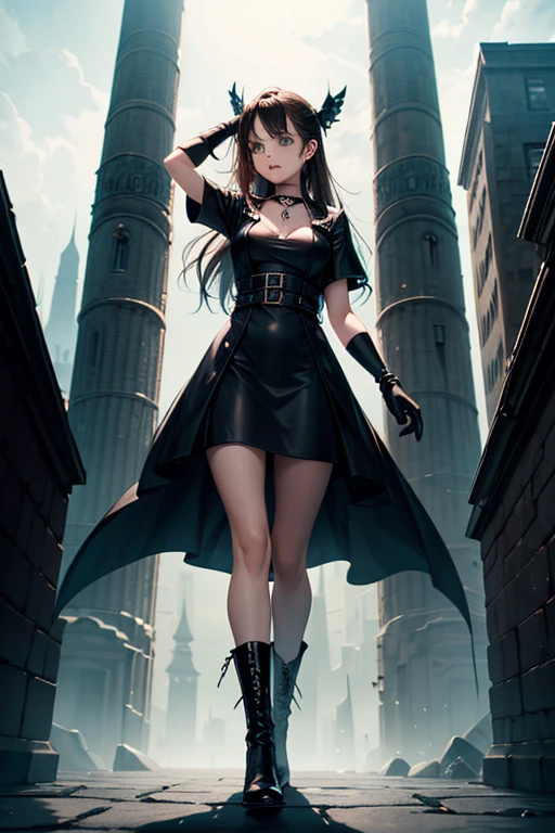 bit girl,Superskirt,low chest