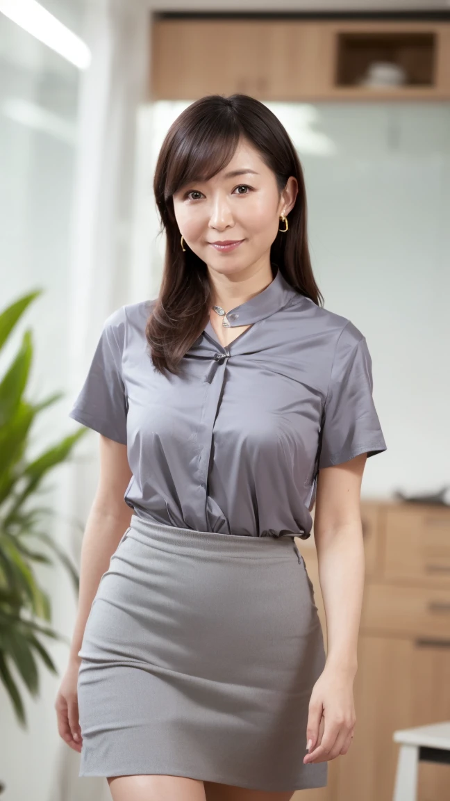 (1 MILF lower body:1.9), (From the bottom up), staring at viewer, masterpiece, vibrant colors, shadows, classroom setting, effeminine, (morden long sleeve teacher shirt:1.6), slim waist, huge hips, wide hips, large butt, mature lady, pale, mature female teacher,legs are open,Sit,focuses on the lower body,high heel,(((Very MILF leg shape))),(gigantic hip:1.5), (ultra cute Japanese-Chinese hermaphrodite face:1.4), (Heavy Chinese traditional makeup:1.5), ((35 years old)), masterpiece, best quality, (Hazy:1.4),(Elongated ultra-small monolid eyes), (flat bangs:1.8), ((ultra-plump fat body)), ((hime cut hair style)), ((long mature haired)), ((ultra-huge breasts)),((The face of a 45 year old mature woman)), long hair,Non-ethnic costumes,long skirt