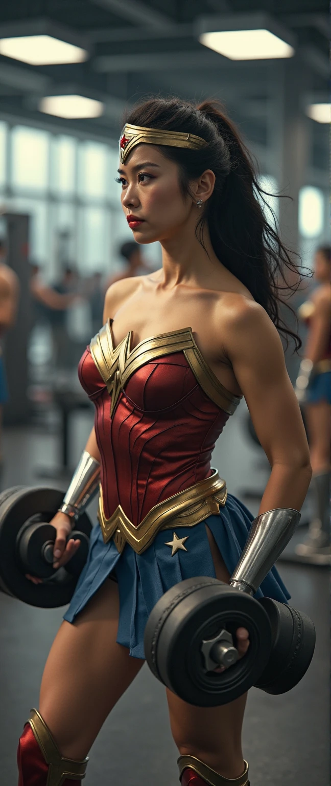 Wonder Woman Gal Gadot Varsano posing ???? in a classroom in front of schoolgirls, 