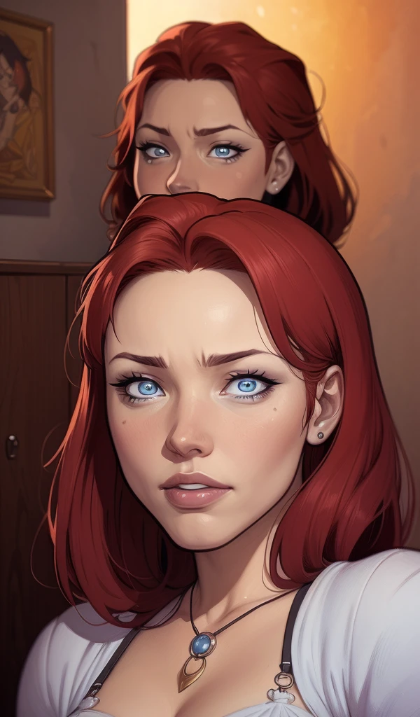 um desenho de uma mulher com umae cabelo preto, estilo de arte de charlie bowater, arte do personagem charlie bowater, desenhado no estilo digite germe, Estilo Charlie Bowater, digite germe. alto detalhe, digite germe style, retrato de personagem em close, digite germe portrait, style digite germe, Neoartcore e Charlie Bowatera close up of a woman with sardas on her face, sardento pale skin, with sardas, light sardas, light cute sardas, very light sardas, hint of sardas, elegant sardas, sardento, ginger hair with sardas, cute sardas, red hair and sardas, sardas, sardas!!!, soft sardas, sardento face, rosy cheeks with sardas, white sardas