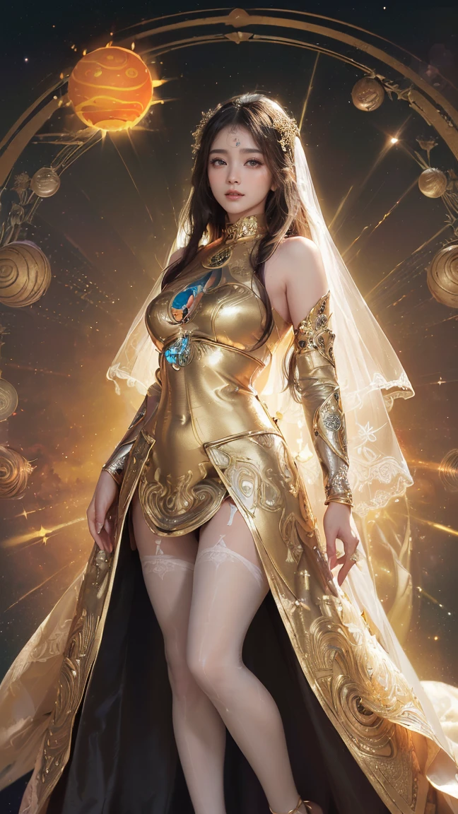 (masutepiece), Professional , masterpiece、top-quality、photos realistic , depth of fields (Gemstone Silver Metal Body:1.9),(Matte White、Particles of light、Jewel Gold Weapon、(Gorgeous castle background)、(White Micro Bikini)(Jewel Metal Body:1.4),Gorgeous Jewel Metal Weapons , Detailed Sword of the Brave ,( Soldier background in metal armor) ,warhammer 40k , adepta sororitas,Detail and ornate jewel crown、独奏、Black hair、(Gangle's forest background)、Beautiful Caucasian beauty、1a person、dynamic ungle,(((Diamond tiara with detail and luxury)))、a small face、A smile、Powerful poses、(Gorgeous castle background)、huge-breasted、20 year old beautiful woman、Stand in the center of the screen、Thin female fingers、Smaller head、Glamorous body、(full body Esbian:1.6)、