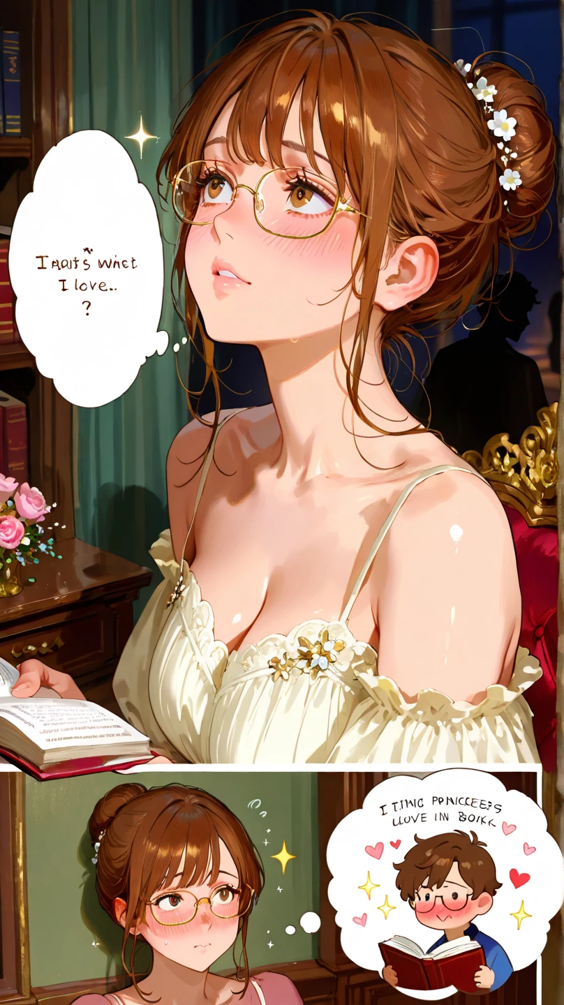 {-erro_de_anatomia:1.0}(best quality,4k,8k,highres,masterpiece:1.2) Anime girl tuxedo with curly rose gold hair and round gold glasses, rose gold eyes. Guviz style art, attractive detailed art style, Charlie Bowater Style, 1 7 - year - old cute anime girl, detailed manga style, detailed anime character art, germ of art. High detail, stunning manga art style. Rose dress. (pink dress) . Wearing rose gold Victorian clothing. Dancing, walking, drinking, reading, writing, lying, standing, on your back, dynamic poses, smile, closed mouth. Different Pose, upper body