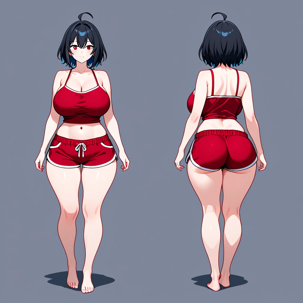 bikini stand front view sketch, front view female body guidelines, front view the female body, female body front view tutorial