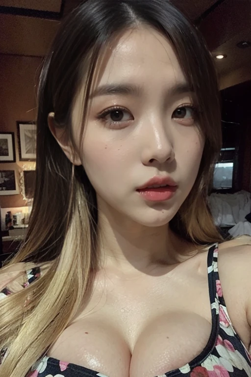 Best Quality, Ultra High Definition, (Photorealistic:1.4),Sunset Light, Korean Women, Detailed Photo, Smiling, Sexy, Black Shirt, Facing Camera, Close-up (Masterpiece: 1.3), (8K, Photorealistic, Best Quality: 1.4), (1girl), Beautiful Face, (Realistic Face),Beautiful Hairstyle, Realistic eyes, beautiful detail eyes, (realistic skin), beautiful skin, (sweater), absurd, attractive, ultra high resolution, ultra realistic, high definition, golden ratio,Good hands、10、high-reaster-piece、highest quality、head:1.3、((Hasselblad photo))、Fine Skin、crisp focus、(Light like a movie)、gentle lighting、Dynamic Ungle、[:(detailed face:1.2):0.2]、The chest is large.、Sweating, skin flow.:1.2、(((In the kitchen))) Erotic smile　Audience view　Colossal　having　sleeveless　Quench the upper arm.　I'm sticking out.　open legs　Nipples are visible.　cleanliness　Large kitchen　bedroom　Wine Glass　　 Negative prompt　Pubic hair can be seen.
Negative Pro, smiling, ((detailed face )), ((detailed beauti vagina)), ((detailed body ((naked)))) , (((The massage central))), (((room master))), Highly detailed face and skin texture, Detailed eyes, Double eyelid,big breasts,masterpiece,super fine eyes,super fine hand,shiny white skin