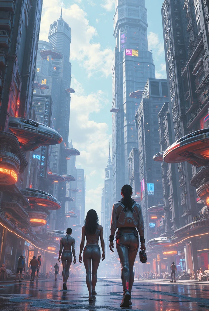Create me a futuristic world 
