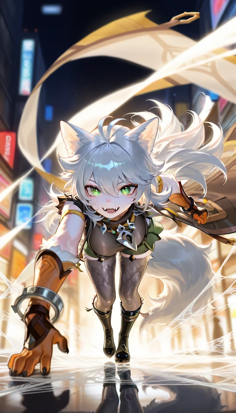 furry girl with a goat ears and a green laser rifle, artgerm and atey ghailan, wlop and sakimichan, splash art anime, white goat furry, extremely detailed artgerm, guweiz on artstation pixiv, furry, goat furry, arch, energy arch,