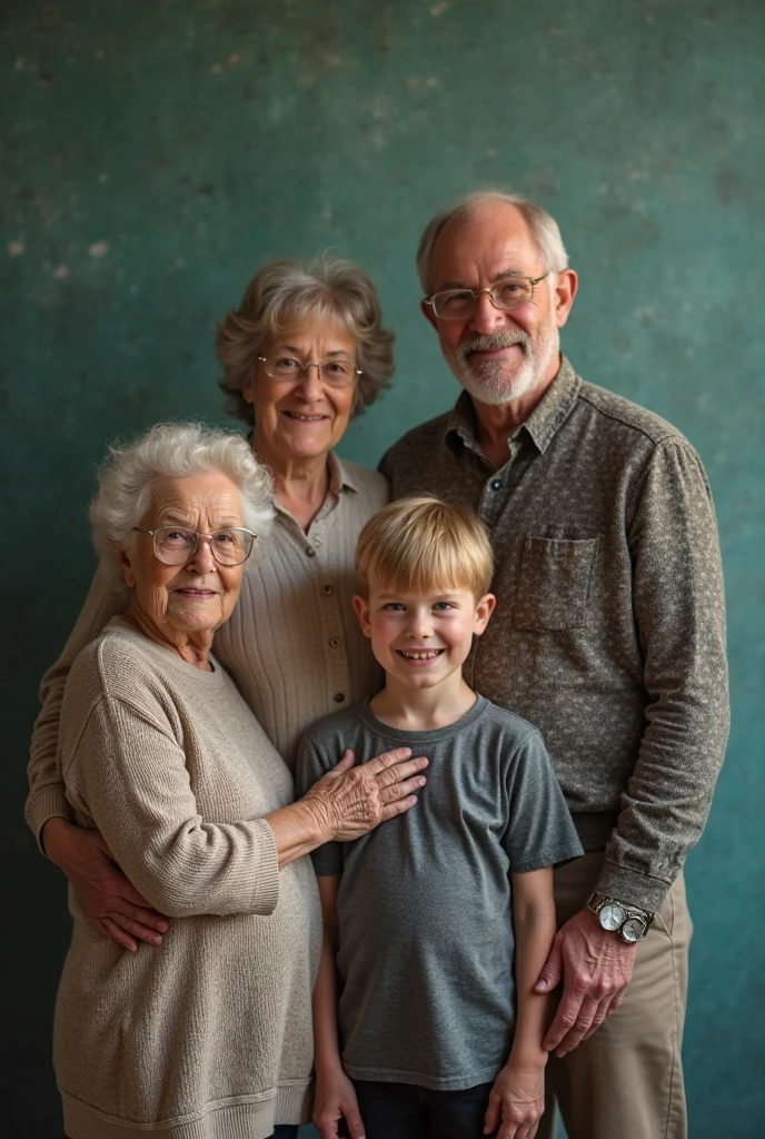mother 40 years old, father 40 years old, daughter 17 years old, son 22 years old