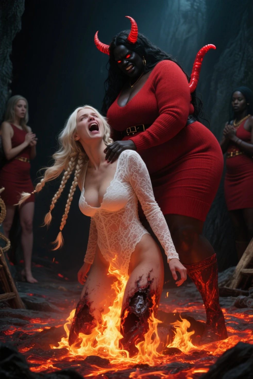 ((masterpiece), best quality, expressive eyes, perfect face, maria brink as a necromancer goddess she is NOT undead, large saggy tits, small waist, tapered hips, sexy squishy thighs, surrounded by undead followers , getting pussy fingered, getting felt up and groped, tits grabbed, ?????????, ????????, gang banging, gang banged, getting touched,pussy is fondled, pussy stretching, enjoying ???, cumming and orgasming
1080x1080,8k, best quality,
