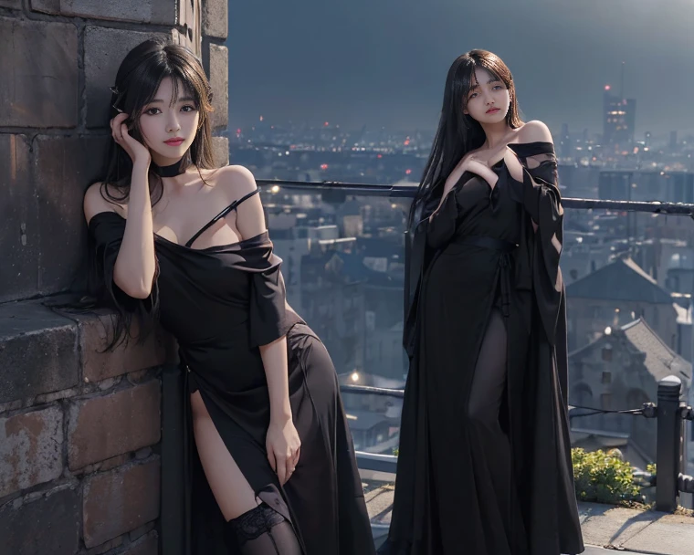 two(Girl standing in front of the wall of an old castle))、Fluorescent color、1 Girl、Look to the side、Beautiful Face、Beautiful Eyes、(Off the shoulder:1.2)、Upper Body、Shiny Hair、Glowing Skin、 Reduce glare、Adjusted finger proportions、escrow、ass pov、Dynamic Angle、(((Master Parts)))、(((Highest quality)))、(((Super-detailed))) detailed)、(An illustration)、(Detailed light)、(Very delicate and beautiful)、dramatic_Shadow、Ray_Tracking、reflection、 Ultra-high resolution、((Colorful and black hair mesh girls))、 Her hair flutters in the wind、(big deep blue eyes)、Black-haired woman、 Sparkling butterfly、Black-haired woman、Points of light around the woman、Magical Aura、Green dot、About Auras Nature、超Magical AuraBlack-haired woman,((Off the shoulder semi-transparent white dress:1.3))、(Sleeveless)、((My skirt is flying up in the wind)),((An old European castle looms in the distance)),Heavy whirlwind pattern design clothing,Heterochromatic pupil,Silver Haired Girl,Free high resolution,Off the shoulder、Off the shoulder semi-transparent pure white dress