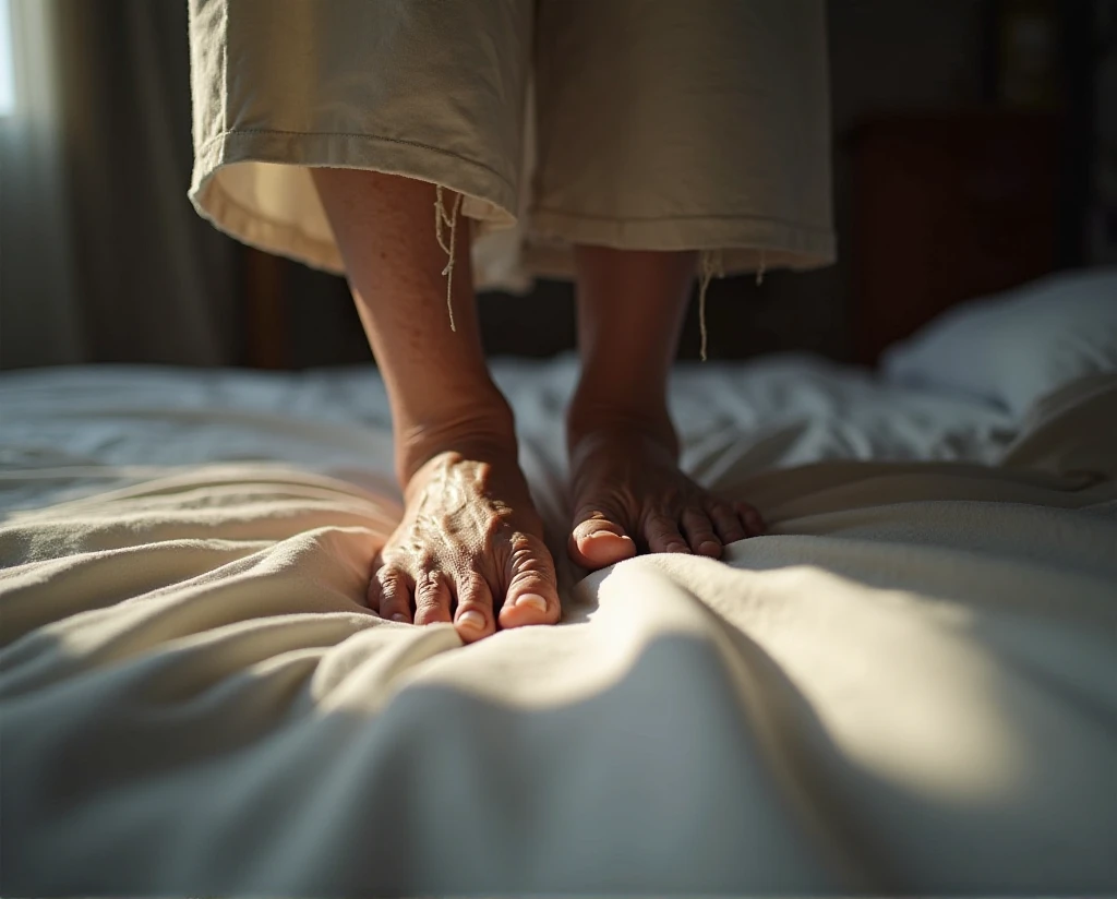 cinematic film still of  <lora:feet v3:0.6>
 <lora:feet v2:0.6>
A perfect detailed photo of a woman laying on a bed with her crossed foot up,foot focus,cinematic feet,best feet,better Feet,awesome Feet,different Feet,1girl,solo,long hair,blue eyes,black hair,barefoot,feet,lips,toes,soles,foreshortening,close-up,head rest,realistic,nose,dirty feet,perfect style,perfection style,detailed style,perfect crossed foot up in front of camera , detailed background, perfect background, feet style, foot style, shallow depth of field, vignette, highly detailed, high budget, bokeh, cinemascope, moody, epic, gorgeous, film grain, grainy